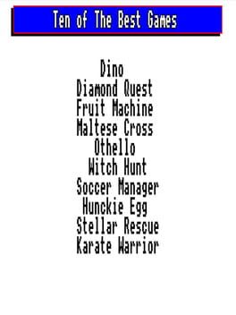 Ten of the Best Games