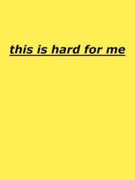 This is hard for me Cover