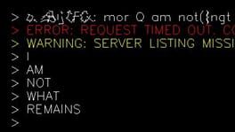 I Am Not What Remains Cover