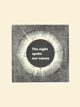 The night spoke our names Cover