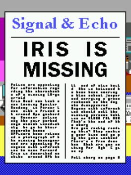 Signal & Echo: Iris is Missing Cover