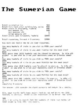 The Sumerian Game Cover