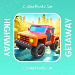 Highway Getaway: ZigZag Blocky Car Cover