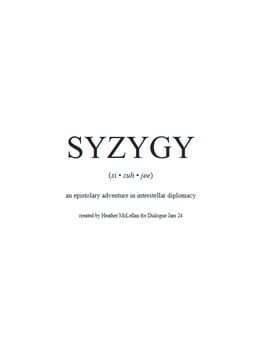 Syzygy Cover