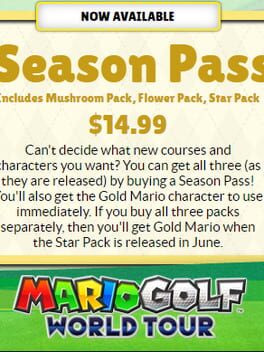 Mario Golf: World Tour - Season Pass Cover
