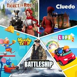 Classic Board Game Bundle: Ticket to Ride, Cluedo, Mouse Trap, Battleship and The Game of Life 2 Cover