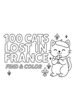 100 Cats Lost in France Find & Color Cover