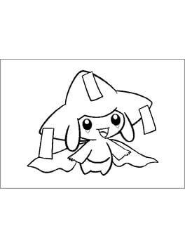 Pokémon Channel-e: Line Art Card - Jirachi Cover
