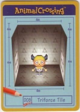 Animal Crossing-e: D08 - Design Card: Triforce Tile Cover