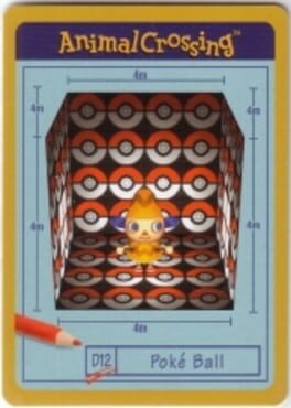 Animal Crossing-e: D12 - Design Card: Poké Ball Cover