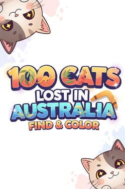 100 Cats Lost in Australia Find & Color Cover