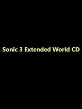 Sonic 3 Extended World CD Cover