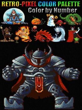 Retro-Pixel Color Palette: Color by Number Cover