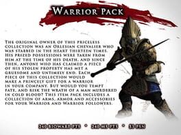 Dragon Age II: Warrior Item Pack Cover