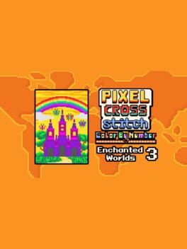 Pixel Cross Stitch: Color by Number - Enchanted Worlds Pack 3 Cover