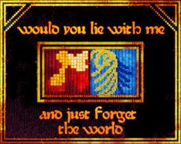 Would You Lie with Me and Just Forget the World Cover