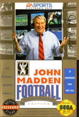 John Madden Football '93: Championship Edition Cover