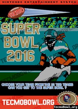 Tecmo Super Bowl 2016 Cover