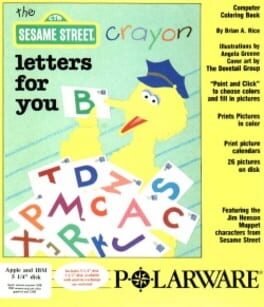 Sesame Street Crayon: Letters For You Cover