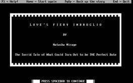 Love's Fiery Imbroglio Cover