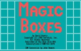 Magic Boxes Cover