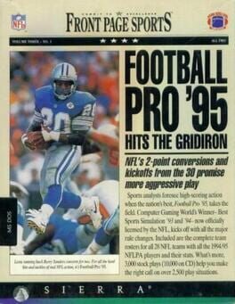 Front Page Sports: Football Pro '95 Cover