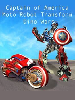 Captain of America Moto Robot Transform Dino Wars Cover